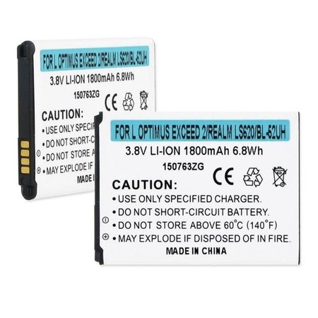 EMPIRE Empire BLI-1421-1.8 LG Bl-52UH 3.8V 1800 mAh Li-ion Battery - 6.84 watt BLI-1421-1.8